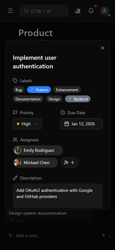 App Screenshot Dark